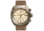 Szanto Mens 4100 Series Watch,Ivory Dial,Brown Strap,46mm Dia. SZ 4102