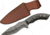 Rite Edge Charcoal Micarta Damascus Knife, 5in, Drop Point, Charcoal Micarta Handle, DM1307