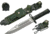 Rite Edge M-9 Commando Knife, 7,75in, Stainless Steel, Green Polymer Handle, 210997