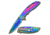 TAC Force Folding Blade, 2.75in, Stainless Steel Blade, Rainbow Titanium Coated Stainless Steel Handle TF-863RB