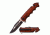 TAC Force Folding Blade, 3.5in, Stainless Steel Blade, Brown Pakkawood Handle TF-809WD