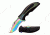 TAC Force Folding Blade, 3.6in, Stainless Steel Blade, Black/Rainbow Aluminum Handle TF-931RB