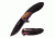 TAC Force Folding Blade, 3.7in, Stainless Steel Blade, Rainbow Ti-Coated And Black Stainless Steel Handle TF-911BR