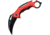 TAC Force Linerlock A/O Red