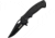 Tac Force Speed Lock Fold Knife 4.5in, black 440 SS A/O blade, Black checkered Comp. handle TF765BK