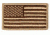 Tac Shield American Flag Patch Coyote 03802