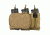 MOLLE Triple Mag/Pistol/Utility Pouch, Coyote