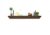 Tactical Walls 1242 Top Locking Shelf w/ Rope Trim, Dutch Walnut, 1242TLDWRSMN52