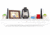 Tactical Walls 825 Top Locking Shelf w/ Standard Trim, Standard Foam, White, 0825TLWTPLN52