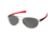 Tag Heuer 0253 Progressive Prescription Sunglasses, Pure Frame - Black/Red Temples Frame, Outdoor Grey Lens-0253-102PR