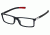 Tag Heuer 0512 Bifocal Prescription Eyeglasses, Matte Black Frame - Matte Black/Red Temples Frame, Clear Lens-0512-001BI