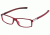 Tag Heuer 0513 Bifocal Prescription Eyeglasses, Matte Red/Black Frame Frame, Clear Lens-0513-009BI