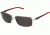 Tag Heuer 0883 Progressive Prescription Sunglasses, Palladium Frame - Black/Red Temples Frame, Outdoor Grey Lens-0883-102PR
