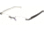 Tag Heuer 8108 Single Vision Prescription Eyeglasses, Black Frame - Black/White Temples Frame, Clear Lens-8108-007SV