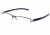 Tag Heuer Track S Eyeglasses, Dark Frame/Blue Light Grey Temples, Clear Lens 7623-007