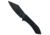 Takumitak Asym Fixed Blade Knife, 4.45 in Blade , 3cr13, Black, TKF318
