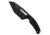 Takumitak Big Head Fixed Blade Knife, 3.25 in Blade , 3cr13, Black, TKF3S02