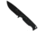 Takumitak Easy Night Fixed Blade Knife, 4.25 in Blade, 3cr13, Black, TKF304