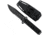 Takumitak Escort Fixed Blade Knife, 5.5in, D2, Drop Point, G10 Handle, Black Stonewash, TKF213SW