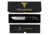 Takumitak Exit Point Fixed Blade Knife, 5.5in, D2, Drop Point, G10 Handle, Silver, TKF211SL