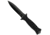 Takumitak Havoc Fixed Blade Knife, 4.75in, D2, Spear Point, G10 Handle, Black, TKF202BK