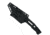 Takumitak Heat Fixed Blade Knife, 4.5 in Blade, 3cr13, Black, TKF301
