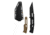 Takumitak Heat Fixed Blade Knife, 4.5 in Blade, 3cr13, Black, TKF301