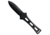Takumitak Hidden Anger Fixed Blade Knife, 3.5in, D2, Spear Point, G10 Handle, Black, TKF205BK
