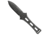 Takumitak Hidden Anger Fixed Blade Knife, 3.5in, D2, Spear Point, G10 Handle, Gray, TKF205GY