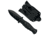 Takumitak Little Buddy Fixed Blade Knife, 2.9 in Blade , 3cr13, Black, TKF3S04