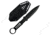 Takumitak Missing Screw Fixed Blade Knife, 4 in Blade, 3cr13, Black, TKF302