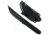 Takumitak Ninja Fixed Blade Knife, 4.25 in Blade , 3cr13, Black, TKF313