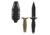 Takumitak Protector Fixed Blade Knife, 4.5 in, 3cr13, Black, TKF303