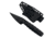 Takumitak Sector 3 Fixed Blade Knife, 4.5 in Blade , 3cr13, Black, TKF309