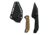 Takumitak Sparky Fixed Blade Knife, 2.9 in Blade , 3cr13, Black, TKF3S09