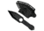 Takumitak Steel Rain Fixed Blade Knife, 4.63 in Blade , 3cr13, Black, TKF314