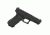 Fits Glock Gen4 17, 22, 24, 31, 34, 35, 37 w/No Backstrap, Black, Rubber