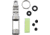TEC Accessories Chain Reaction Isotope Fob, 1.66 overall, TEC aqua glow pellet, TEC-SCR-EA