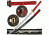 Ten Ryu Fixed Blade, 41in, Carbon Steel Blade, Red Cord Wrapped With Black Real Ray Skin Handle MC-3059