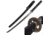 Ten Ryu Fixed Blade, 42in, 1045 Carbon Steel Blade, Black Cord Wrapped Handle TR-036BK