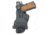 Texas 1836 PD1 - Rotating Thumb Release OWB Paddle Holster, Left Hand, SIG Sauer P320, Springfield Armory XD-M 4.5in, With No Attachment, Black, TX-PD1-501