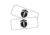 The GunBox RFiD Label, 2 Pieces, White/Blue, GB-LABEL2pk