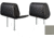 The Headrest Safe Co. The Vulcan Bundle Right-Hand Driver Bundle, Leatherette, Dark Gray, HRBUNDGL01RH