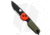 The James Brand The Redstone Slide Lock Folding Knife, 2.43in, Sandvik 12C27, Drop Point Blade, Polymer, OD Green/Orange Handle, OD Green/Orange/Black, 6.13 inch, BHQ-195184