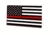 Thin Blue Line Magnet - Thin Red Line American 3 X 5 - MAG-TRL-AM-3X5