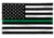 Thin Blue Line Thin Green Line American Flag, 3 X 5 Ft - GREEN-AMERICAN-3X5