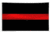 Thin Blue Line Thin Red Line Flag, Sewn, 3 X 5 Ft - DB-TRL-BLACK-3X5