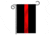 Thin Blue Line Thin Red Line Garden Flag, 12.5 X 18 Inches - GARDEN-BLACK-RED