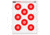 Thompson Target Sight Seer Paper Bullseye Shooting Targets 19x25, 20 Pack, Red, Extra Large, 4300-20