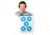 Thompson Target True Blue High Visibility 12.5x19 Paper Shooting Targets, 30 Pack, Blue, Large, 2020-30
